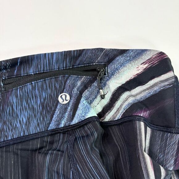 Lululemon Leggings Womens 4 Multi-Color Abstract Full-Length Mid-Rise Activewear - Picture 6 of 9
